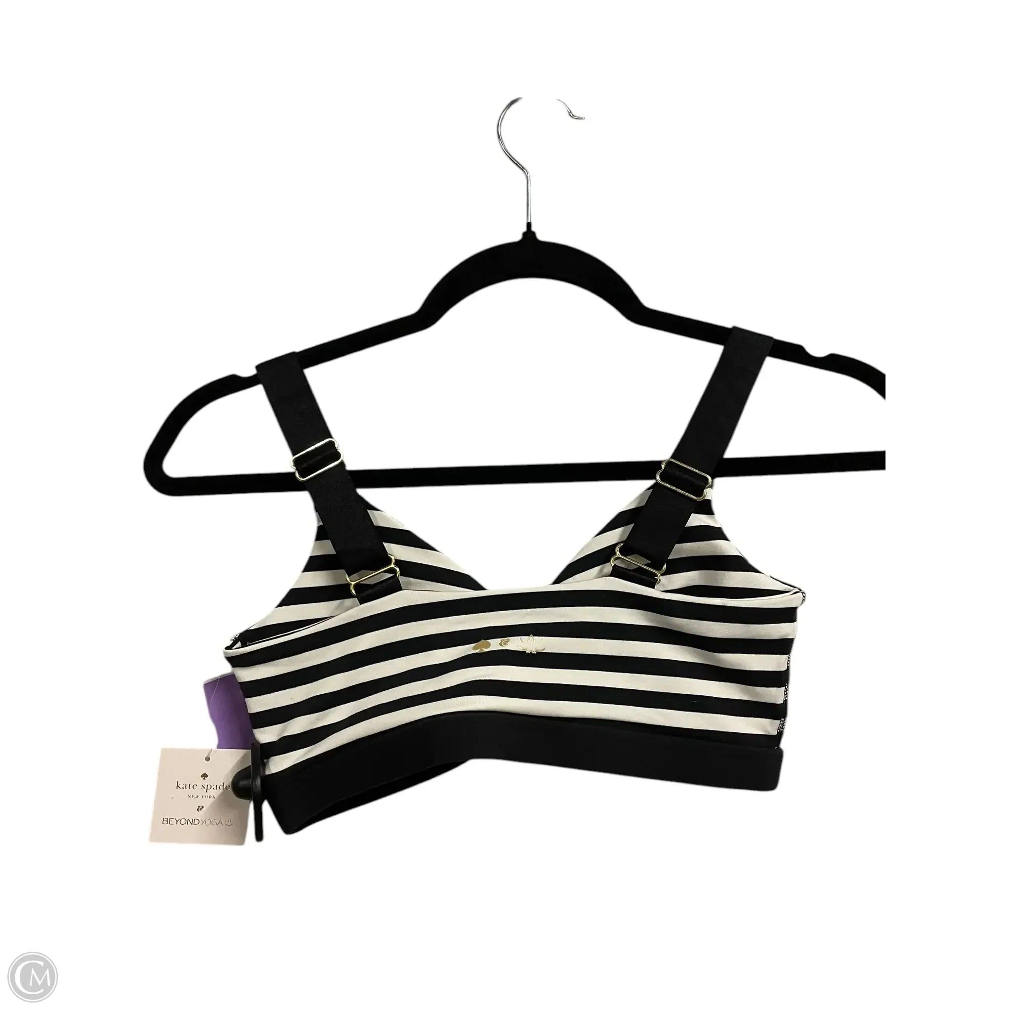 Athletic Bra By Beyond Yoga In Striped Pattern, Size: S