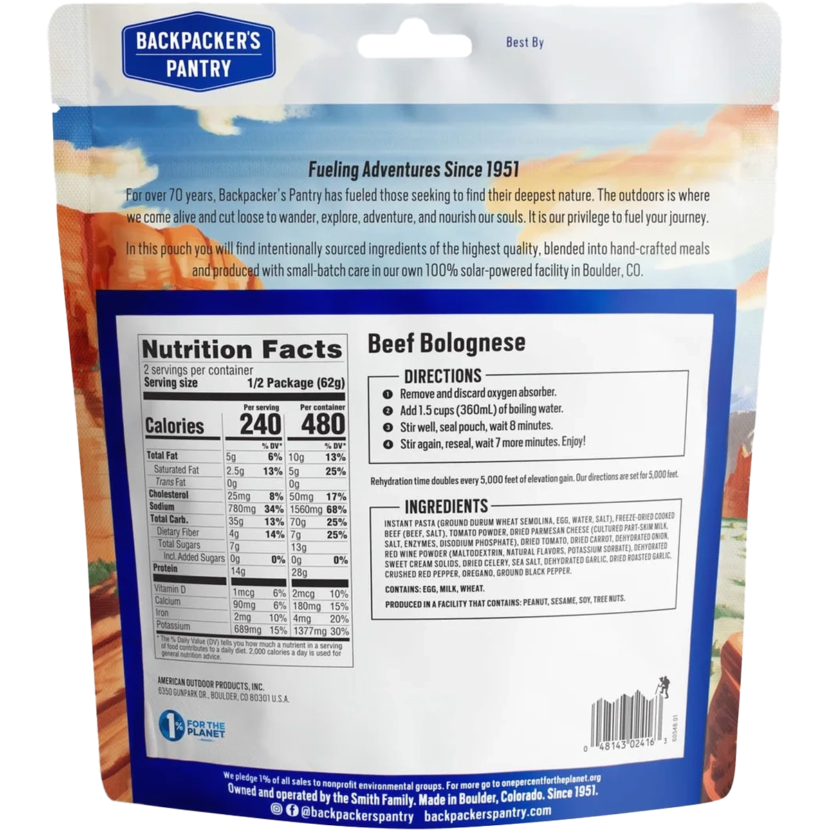 Beef Bolognese (2 Servings)