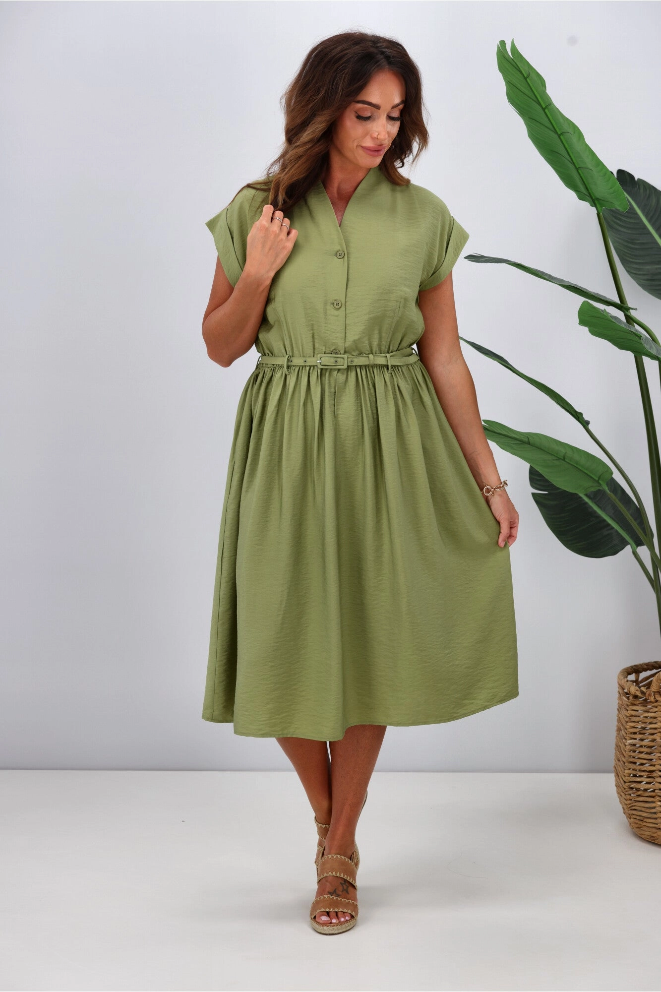 Betty Basics Elianna Dress Pistachio