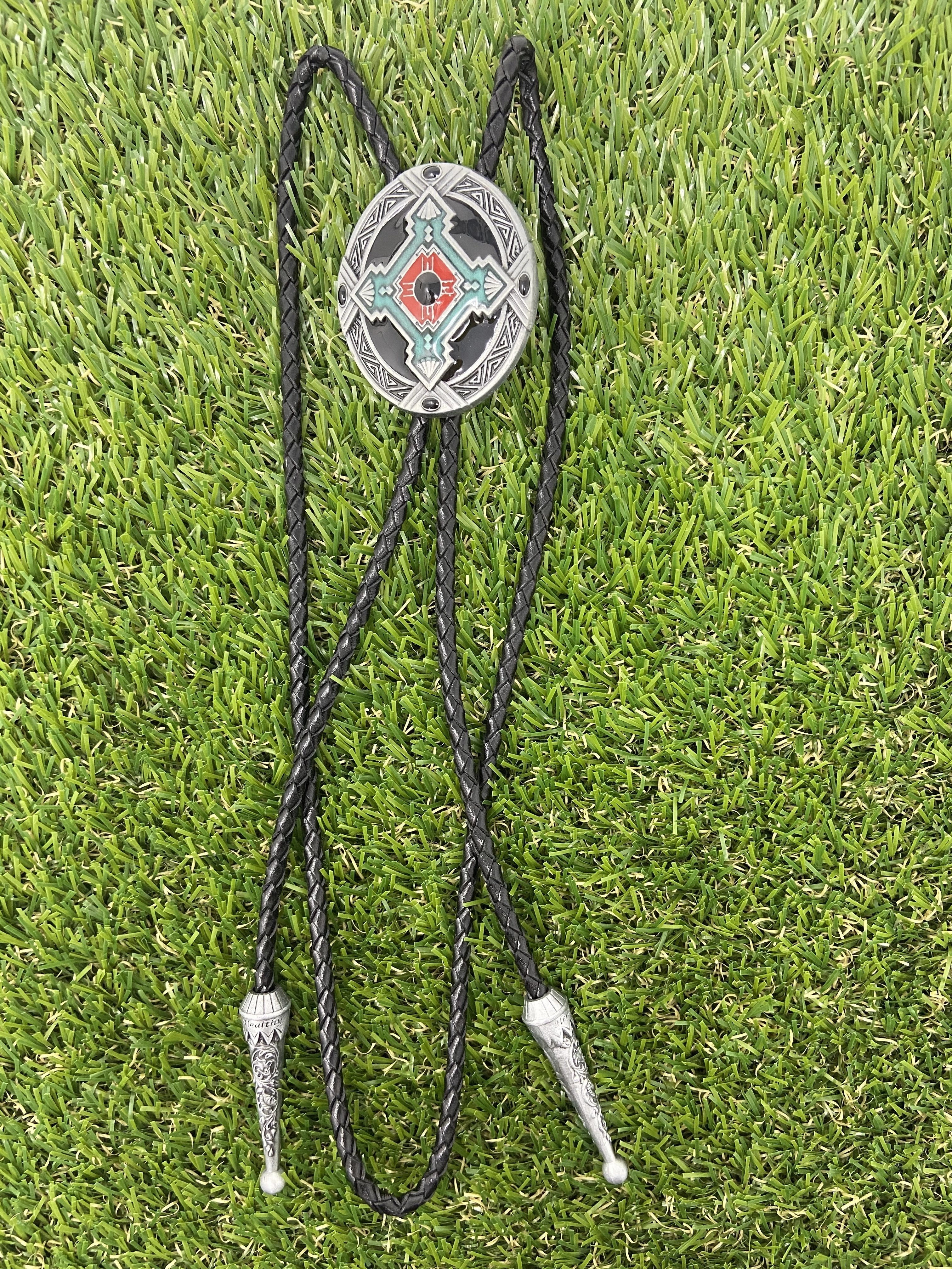 Bolo Native American Cross WT059 Silver