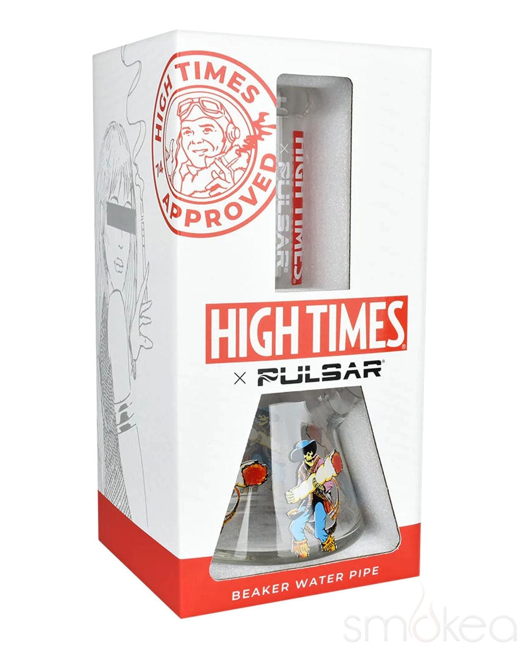 High Times x Pulsar Cowboys Beaker Bong