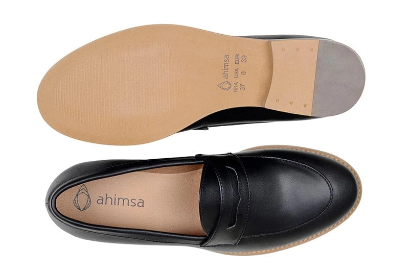 Irene Women's Vegan Leather Loafers | Black