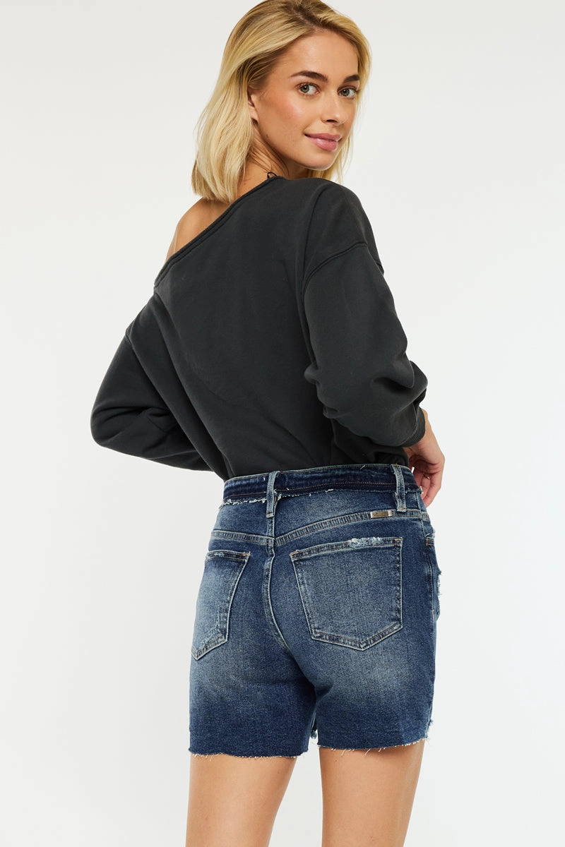Kari High Rise Mid Shorts