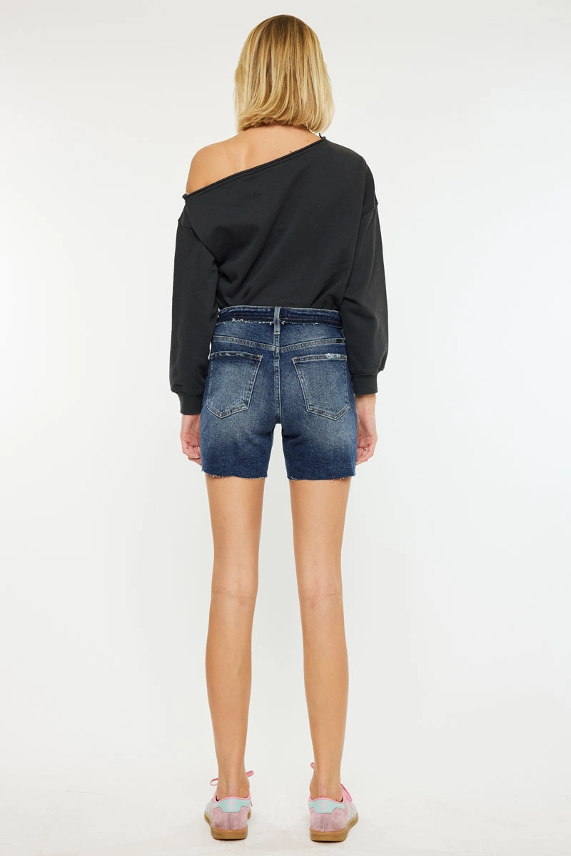 Kari High Rise Mid Shorts