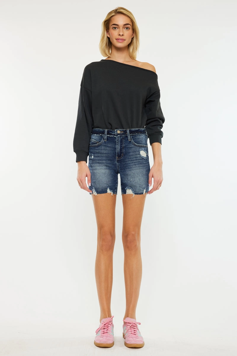 Kari High Rise Mid Shorts