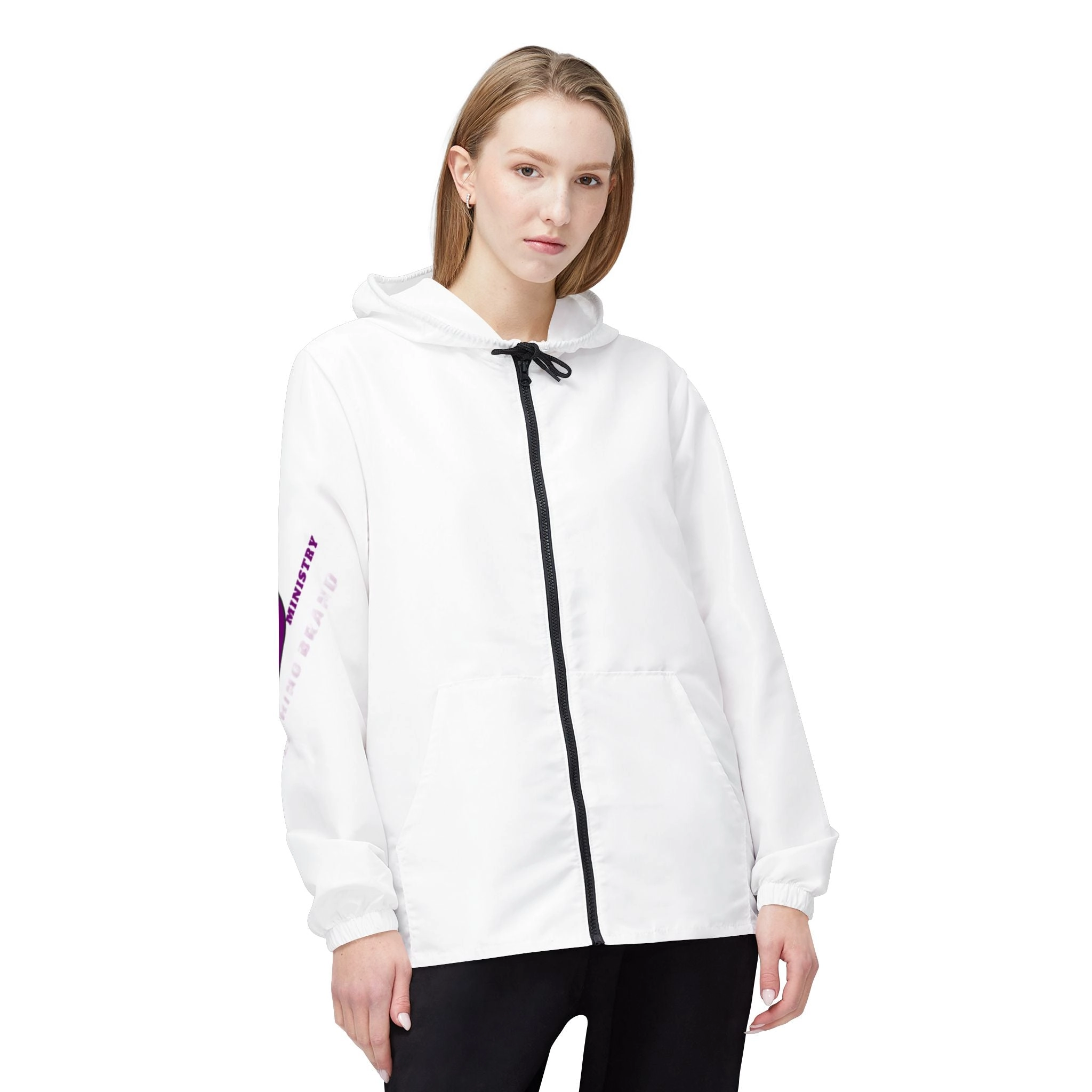 KPD Ministry Retro Style Printed Windbreaker Jacket