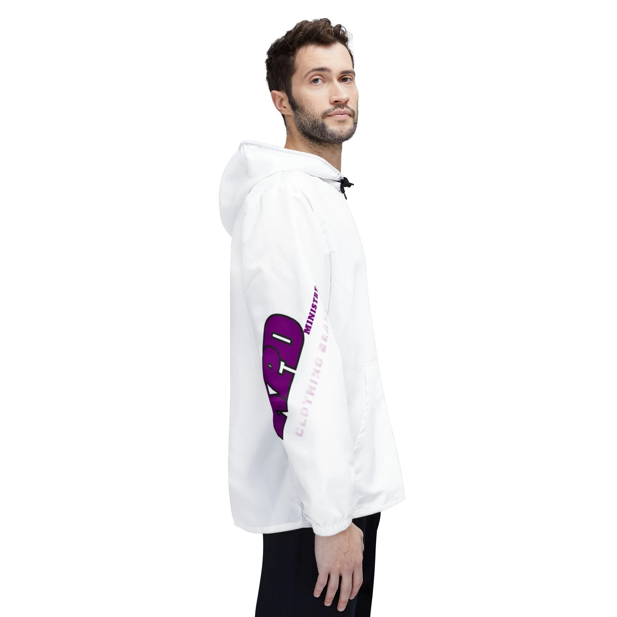 KPD Ministry Retro Style Printed Windbreaker Jacket