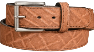 Men's Caramel Brown Elephant Max Thickness Gun Belt