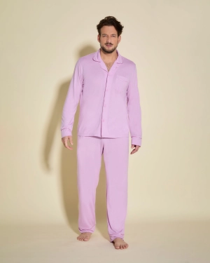 Men's Classic Long Sleeve Top & Pant Pajama Set