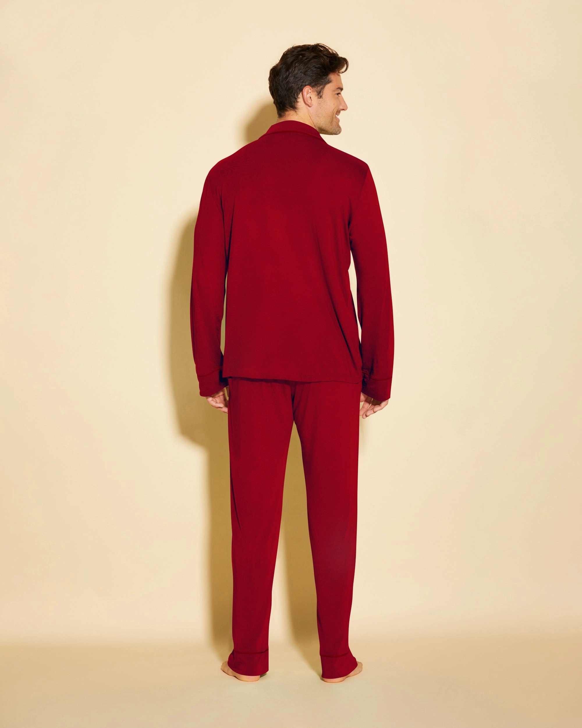 Men's Classic Long Sleeve Top & Pant Pajama Set