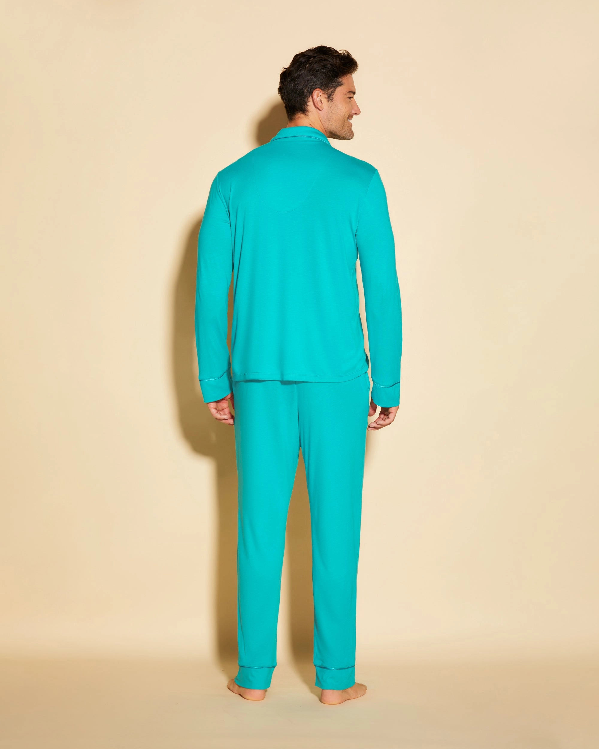 Men's Classic Long Sleeve Top & Pant Pajama Set
