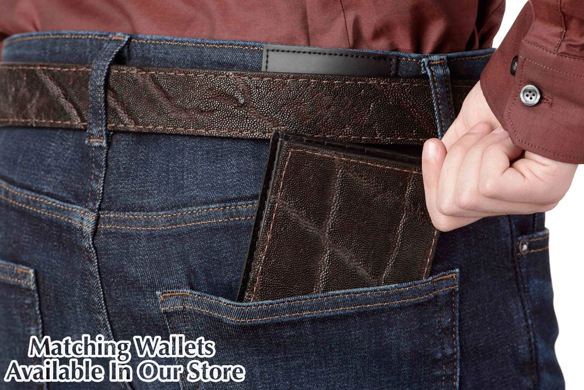 Men's Dark Brown Elephant Max Thickness Gun Leather Belt