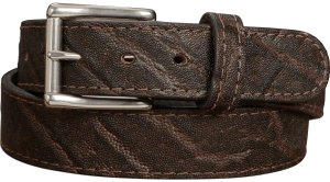 Men's Dark Brown Elephant Max Thickness Gun Leather Belt