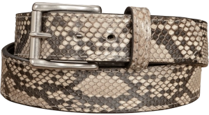 Men's Python Snakeskin Max Thickness Gun Leather Belt
