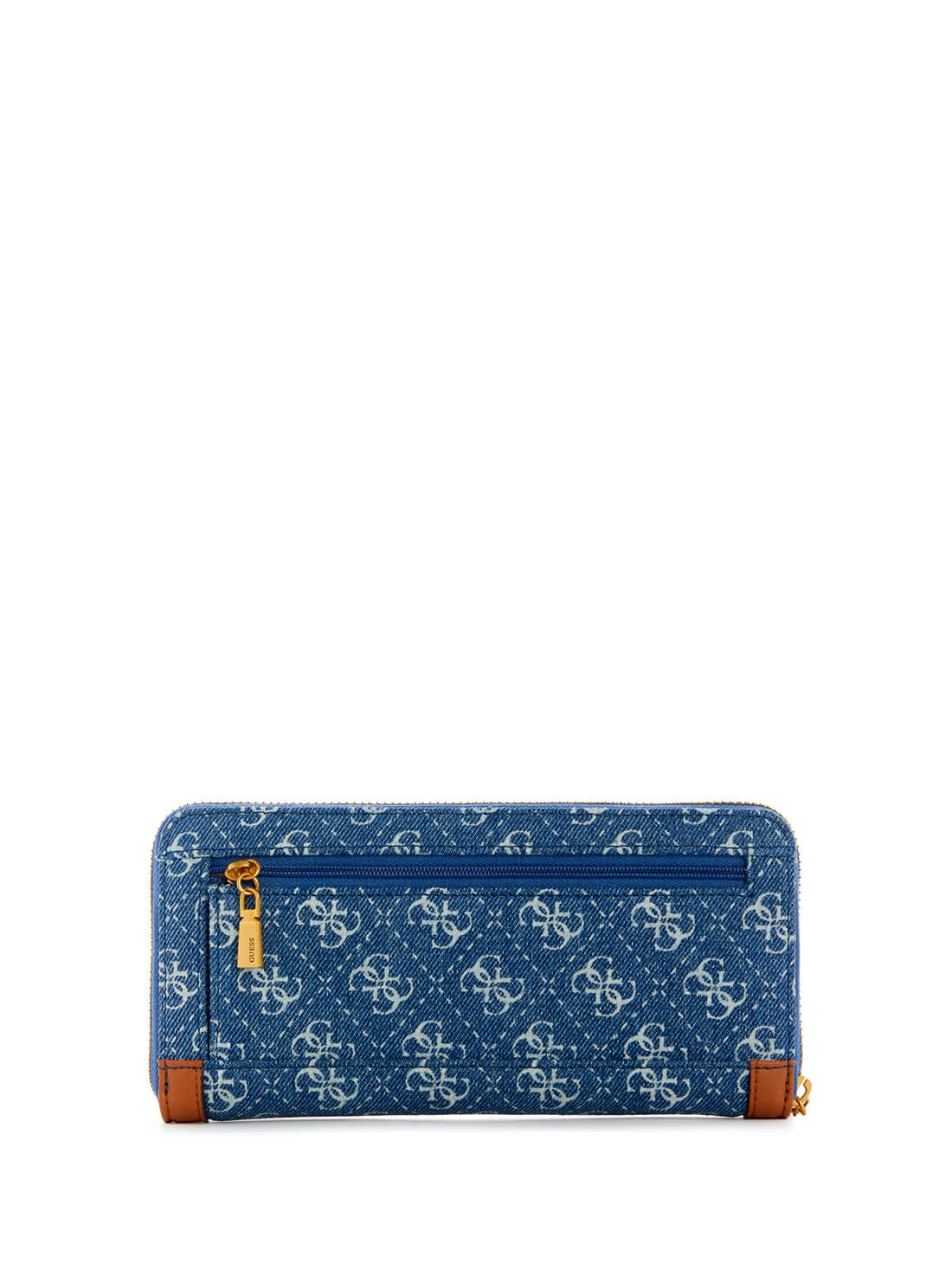 Print Denim Logo Zadie Large Wallet