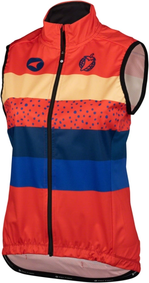 Salsa Team Polytone Womens Vest - Red w/ Stripes Small