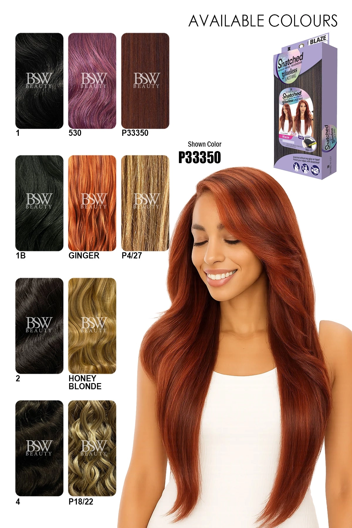 SHAKE N GO SNATCHED GLUESSLACE WIG - BLAZE