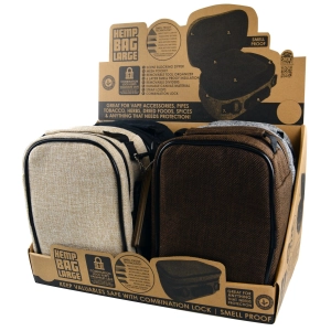 Smell Proof Canvas Lock Bag with Tool Organizer - 4 Pieces Per Retail Ready Display 22711