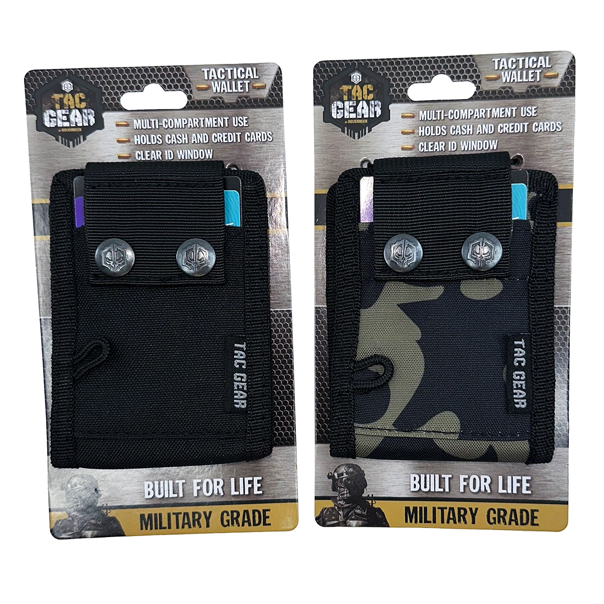 Snap Tactical Wallet with Id Window - 6 Pieces Per Retail Ready Display 23191