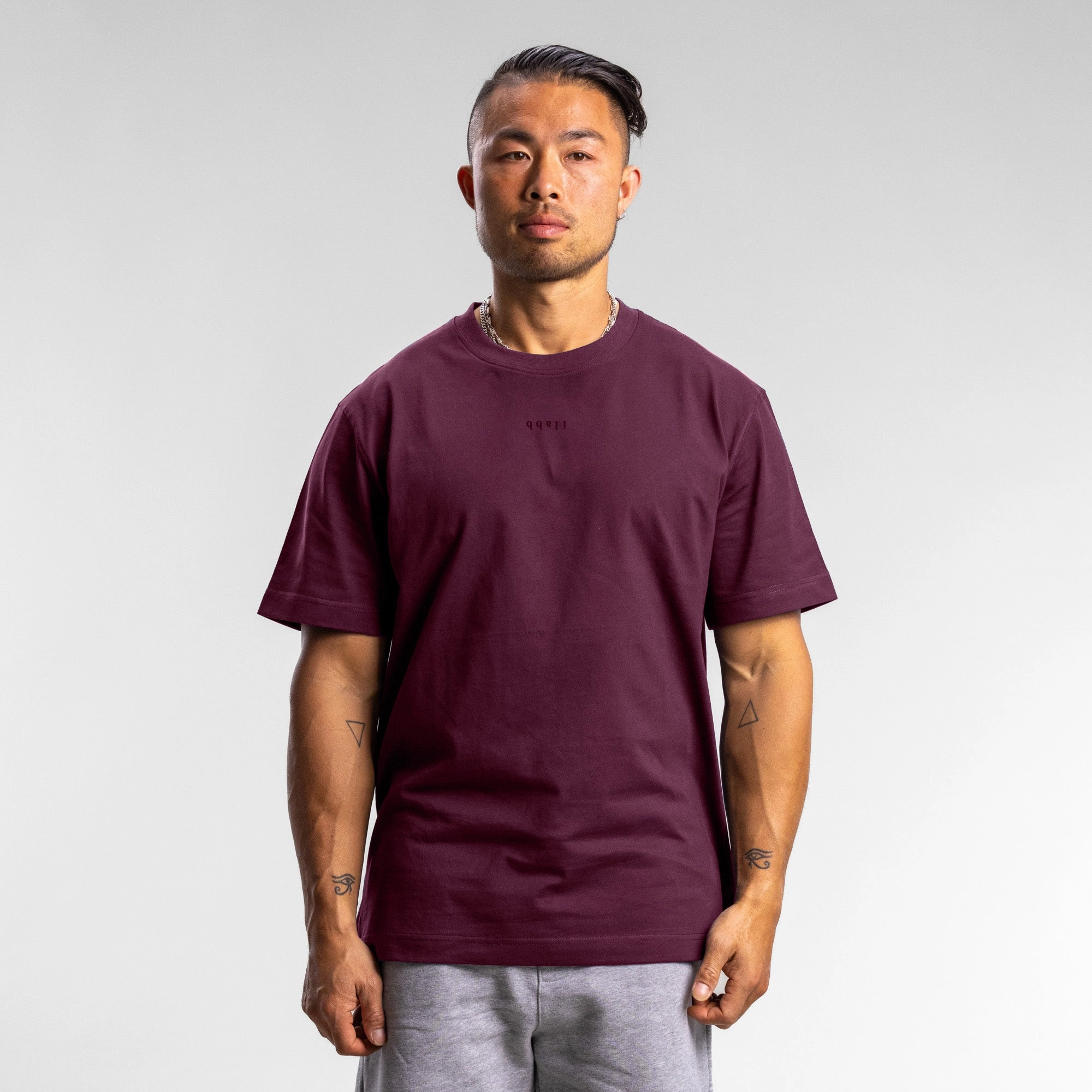 Spread Block Tee Men's PLUM