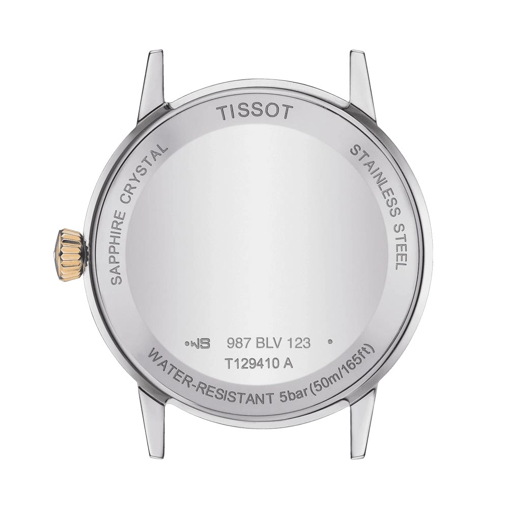 Tissot Classic Dream 42mm Ivory Dial Yellow Gold PVD Steel Gents Quartz Watch T1294102626300