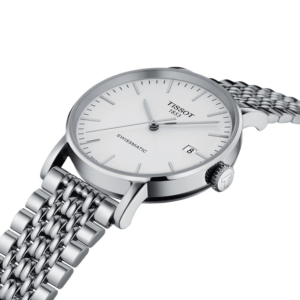 Tissot Everytime Swissmatic 40mm Silver Dial Automatic Gents Watch T1094071103100