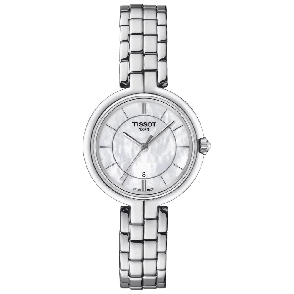 Tissot Flamingo 30mm MOP Dial Ladies Quartz Watch T0942101111100