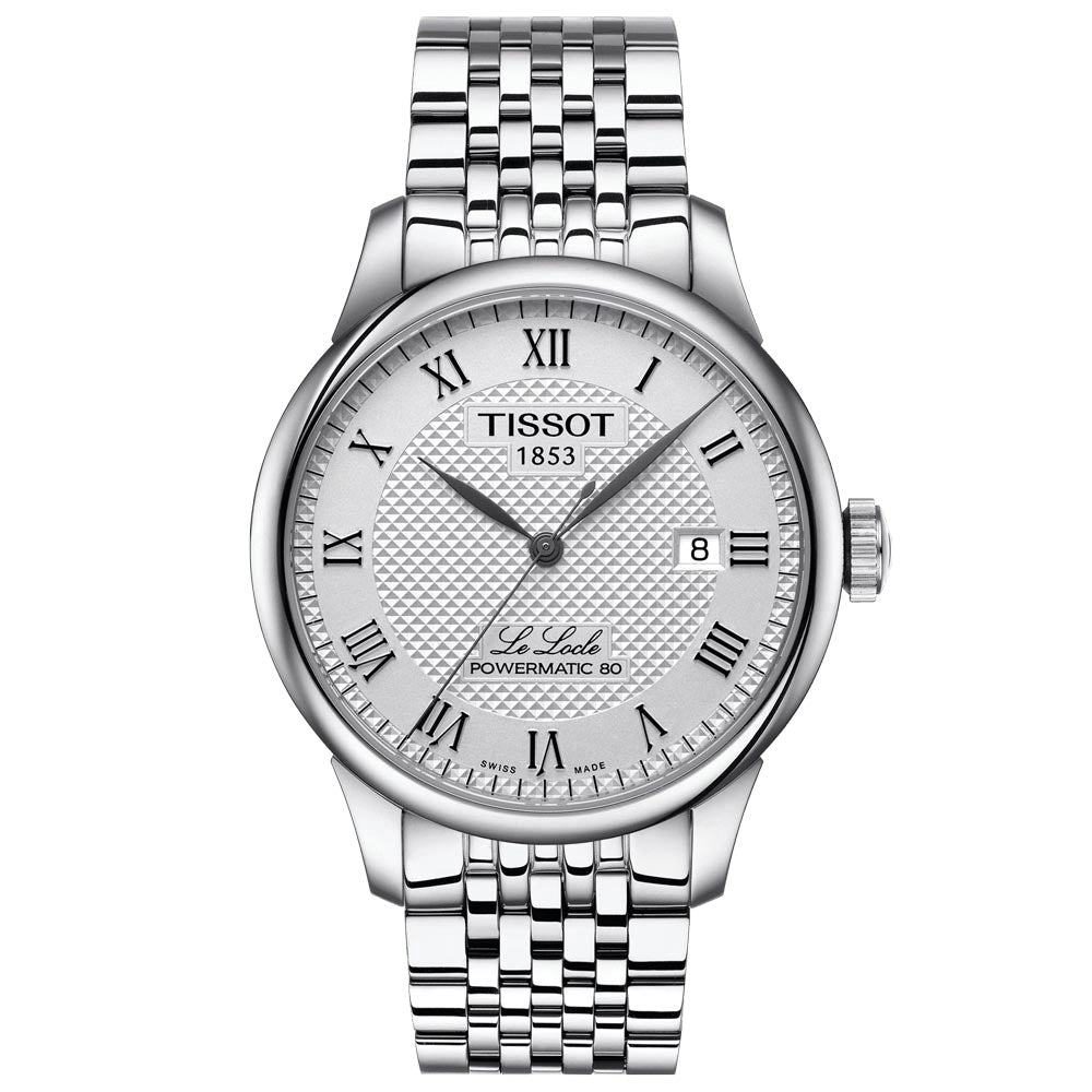 Tissot Le Locle Powermatic 80 Silver Dial 39.3mm Automatic Gents Watch T0064071103300