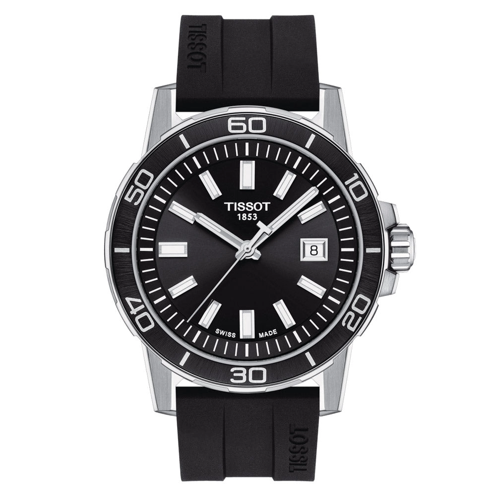 Tissot Supersport Gent 44mm Black Dial Quartz Watch T1256101705100