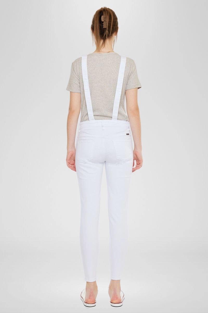 Topanga High Rise Ankle Skinny Overalls