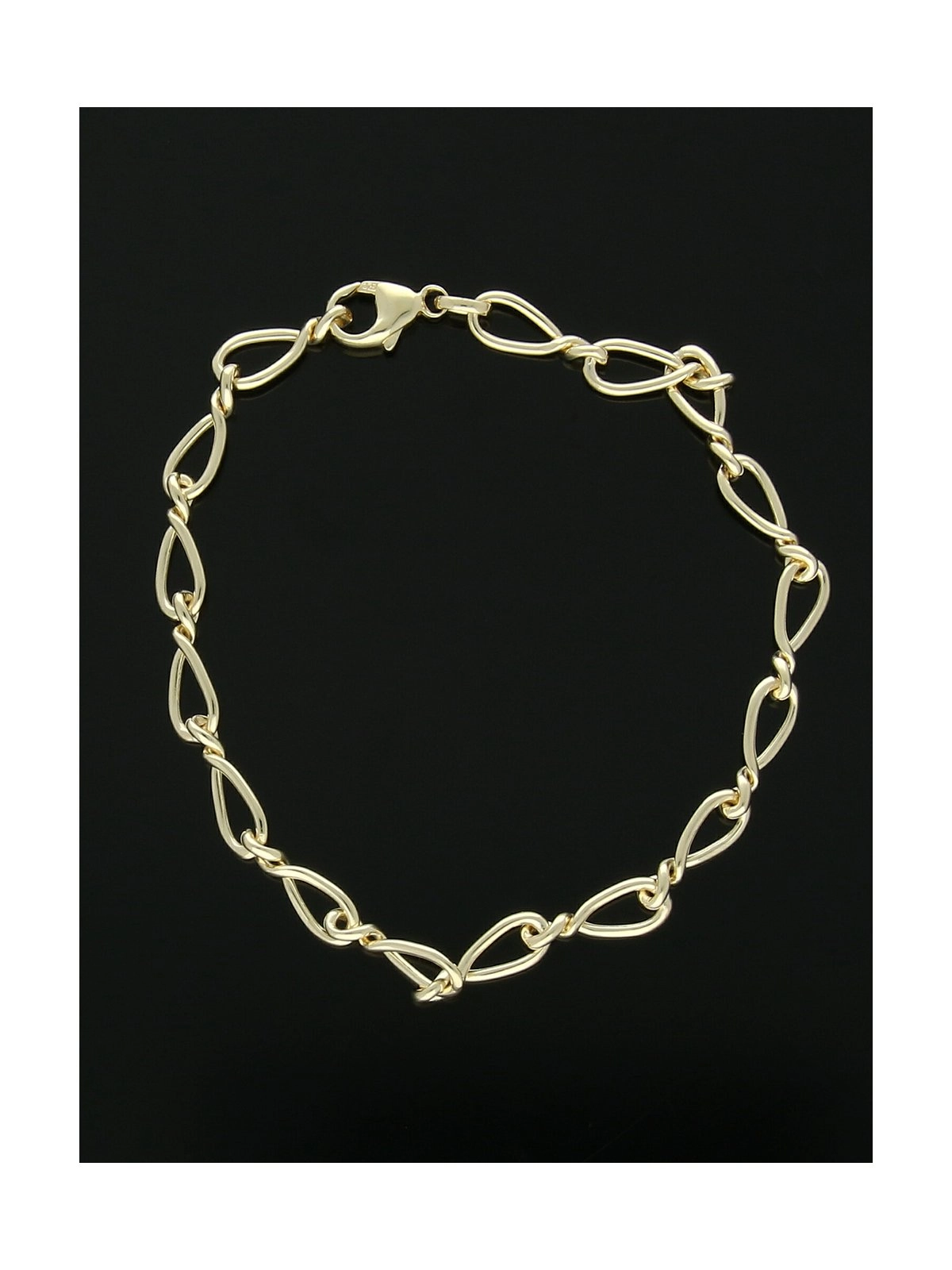 Twist Link Bracelet in 9ct Yellow Gold