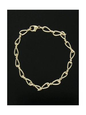 Twist Link Bracelet in 9ct Yellow Gold