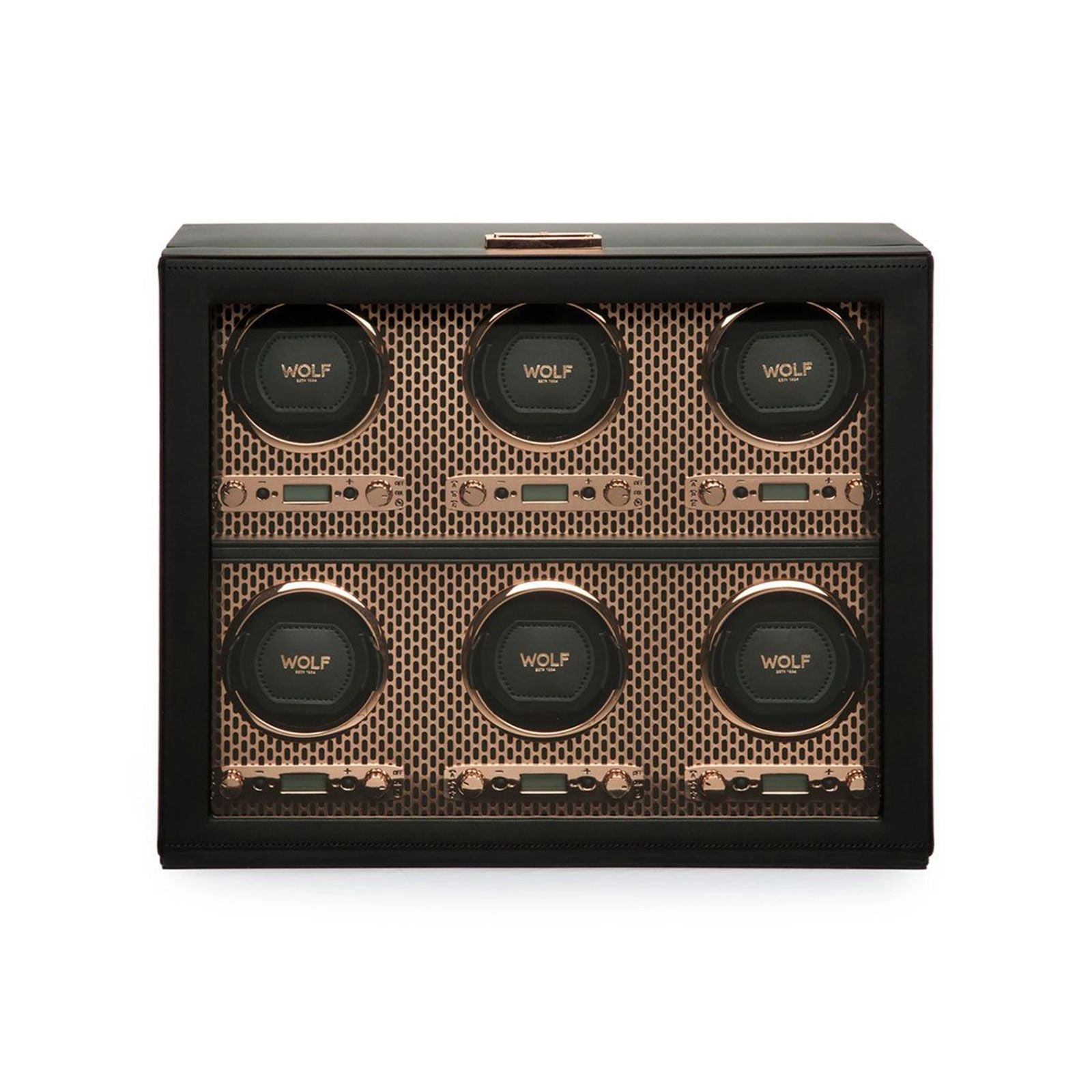 Wolf Axis Six Watch Winder Black & Copper 469616