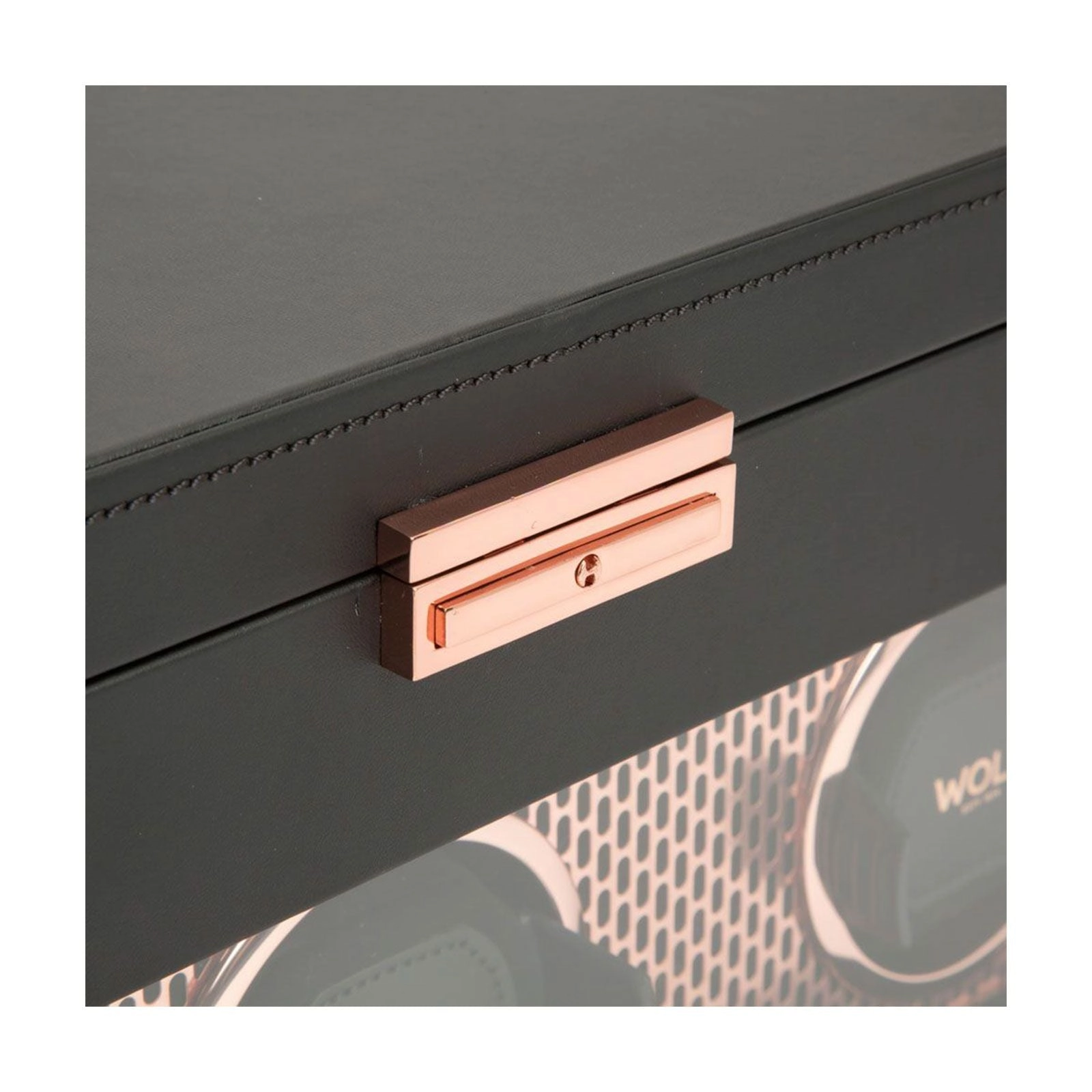 Wolf Axis Triple Watch Winder Black & Copper 469416