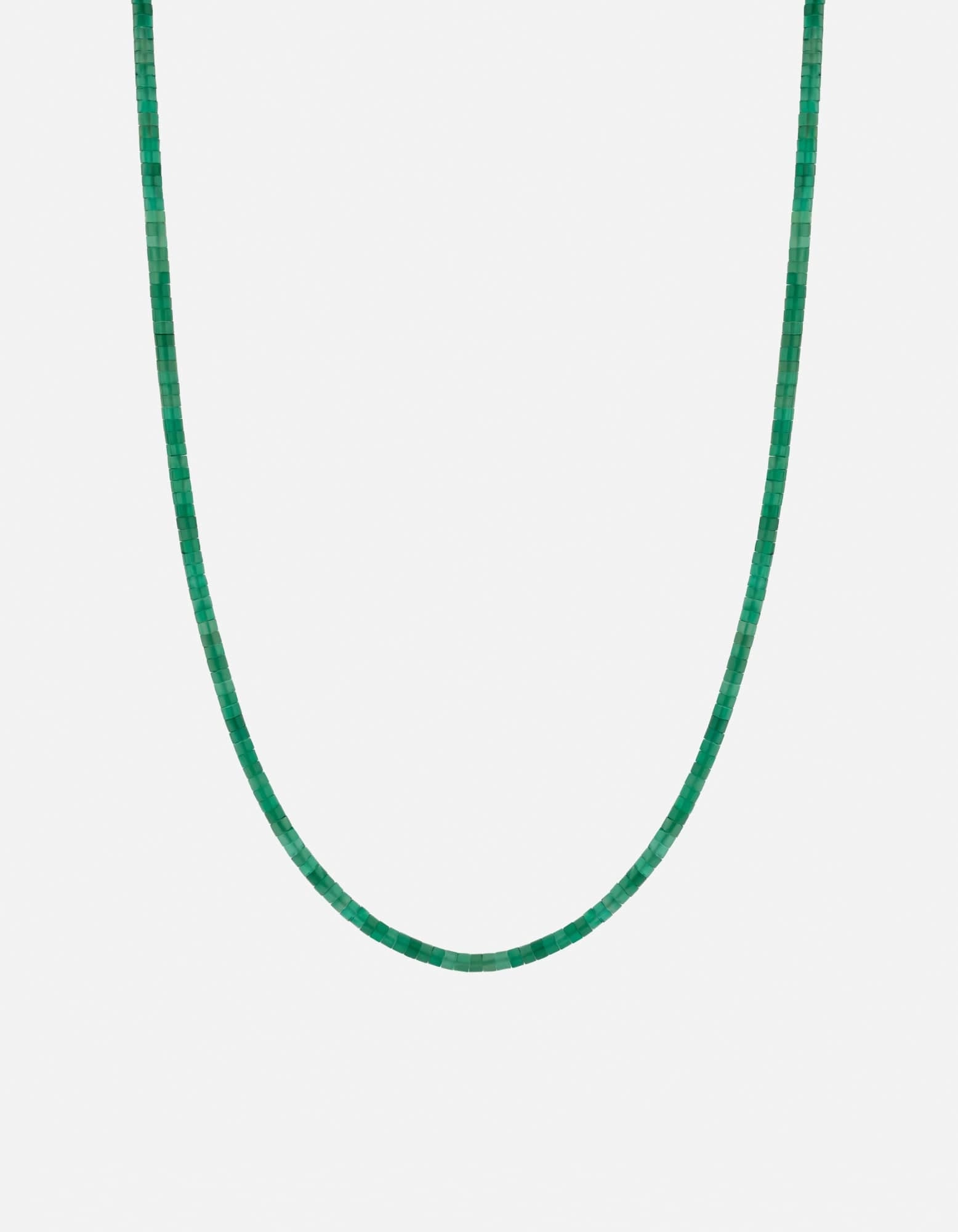 Zane Agate Necklace, Sterling Silver